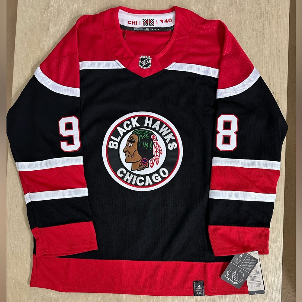 Connor Bedard Chicago Blackhawks NHL RARE Jersey New Mens Medium M (50)